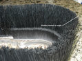 Brush modification to tapered bristles